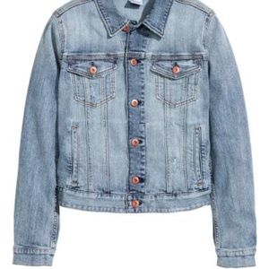 H&M Denim Blue Jacket US 10 top condition